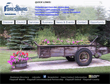 Tablet Screenshot of forestburg.ca